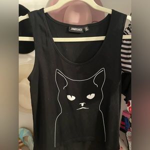 Jawbreaker black cat tank size small